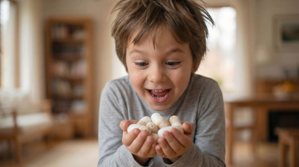 Young boy holding sweets in his hands | Freeze Dried Candy in South Africa | The Master